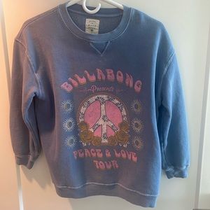 Billabong peace & love tour sweater